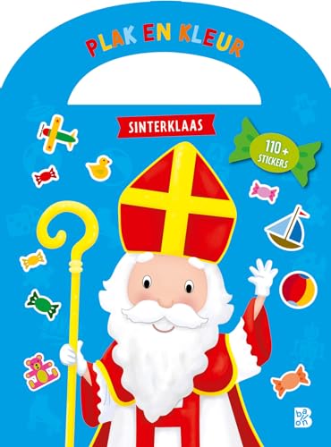 Plakken en kleuren Sinterklaas