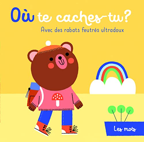 Où te caches-tu? Avec des rabats feutrés ultradoux: Les mots
