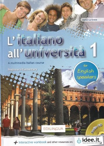 L'italiano all'universita 1 for English speakers + audio + digital. A1-A2