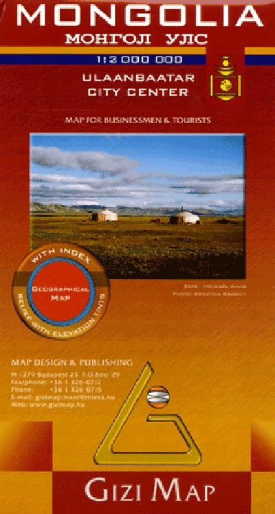Mongolia geographical map