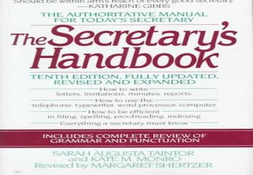 The Secretary'S Handbook, Tenth Edition