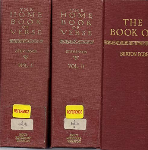 The Home Book of Verse cover