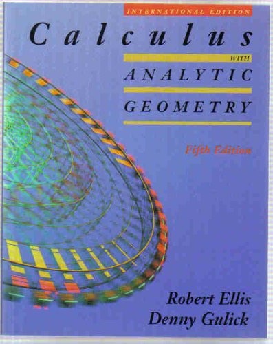 Calculus with Analytic Geometry