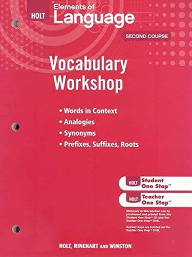 Holt Traditions Vocabulary Workshop