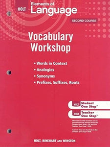 Holt Traditions Vocabulary Workshop 