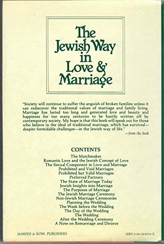 The Jewish Way in Love and Marriage