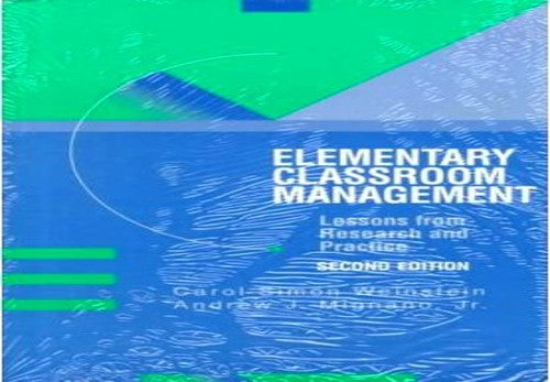 Elementary Classroom Management cover
