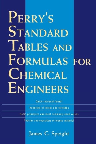 Perry's Standard Tables and Formulae For Chemical Engineers