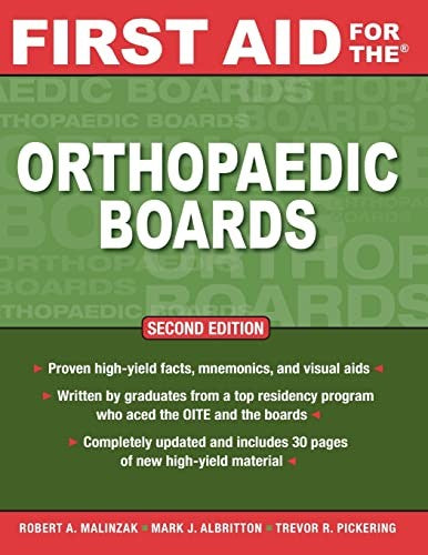 First Aid for the Orthopaedic Boards, Second Edition