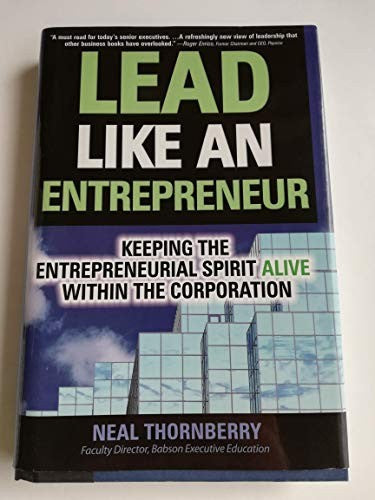 Lead Like an Entrepreneur cover