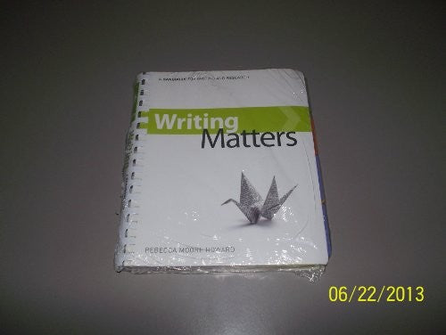 Writing Matters, Tabbed (Comb-Bound)