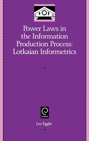 Power Laws in the Information Production Process
