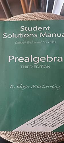 Student Solutions Manual