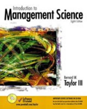 Introduction to Management Science:(United States Edition)