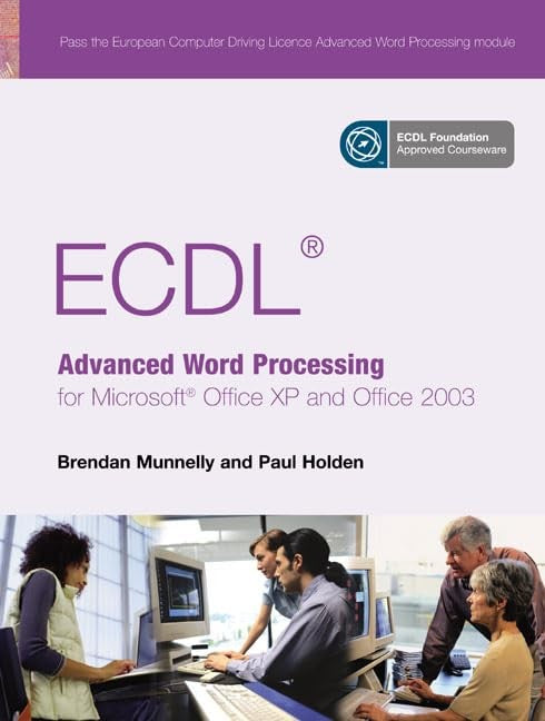 ECDL Advanced Word Processing for Microsoft Office XP and Office 2003 cover