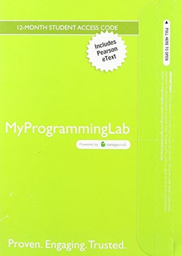 MyProgrammingLab with Pearson eText -- Access Card -- for Starting Out with Java