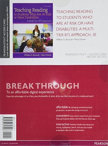 Teaching Reading to Students Who Are At Risk or Have Disabilities