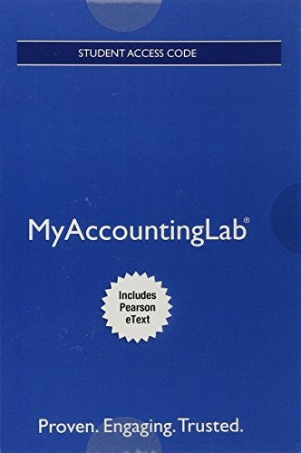 Mylab Accounting with Pearson Etext -- Access Card -- For Managerial A cover