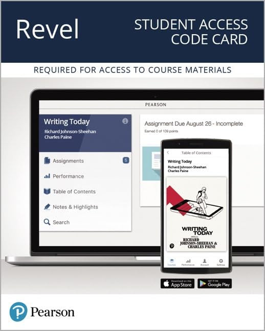 Revel for Writing Today -- Access Card cover