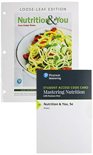 Nutrition & You, Loose Leaf Edition Plus Mastering Nutrition with Mydi cover