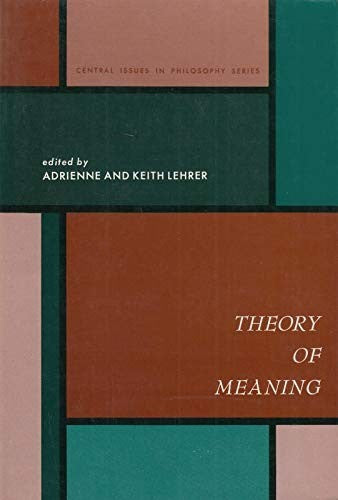 Theory of Meaning cover