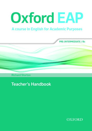 Oxford EAP: Pre-Intermediate/B1: Teacher's Book, DVD and Audio CD Pack