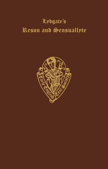 Lydgate's Reson and Sensuallyte cover