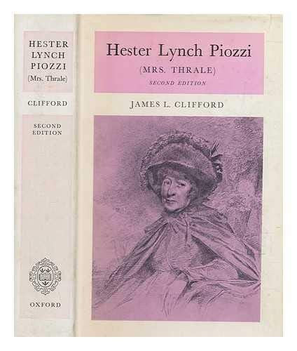 Hester Lynch Piozzi cover
