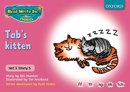 Read Write Inc Phonics Pink Set 3 Storybooks Tab's Kitten
