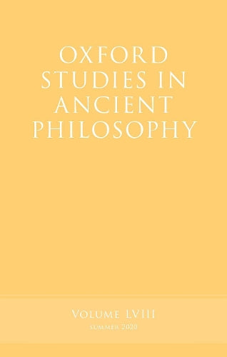 Oxford Studies in Ancient Philosophy, Volume 58
