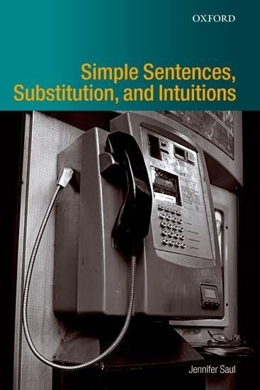 Simple Sentences, Substitution, and Intuitions cover