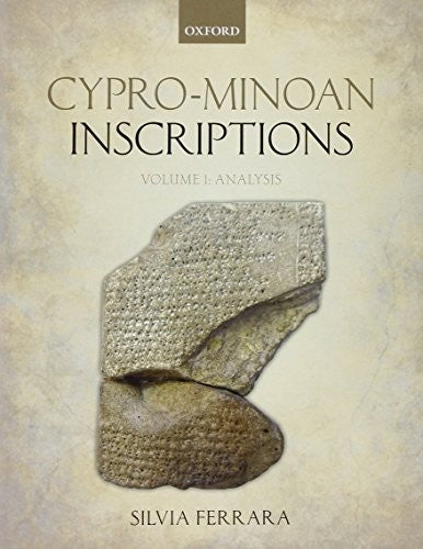 Cypro-Minoan Inscriptions cover