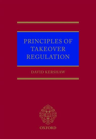Principles of Takeover Regulation cover