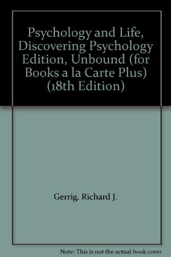 Psychology and Life, Discovering Psychology Edition, Unbound (for Book