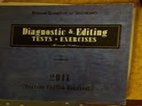 Diagnostic and Editing Tests and Exercises for Pearson 2011 English Handbooks