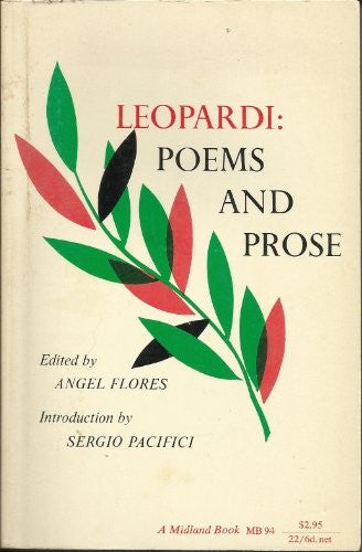 Leopardi: Poems and Prose cover