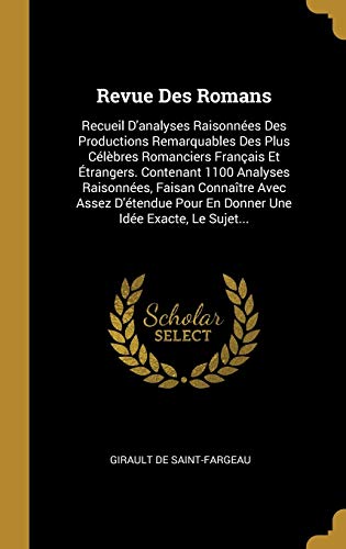Revue Des Romans
