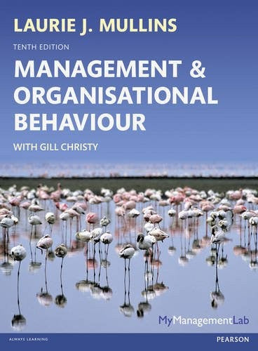 Management & Organisational Behaviour, plus MyManagementLab with Pears