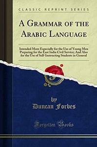 A Grammar of the Arabic Language 