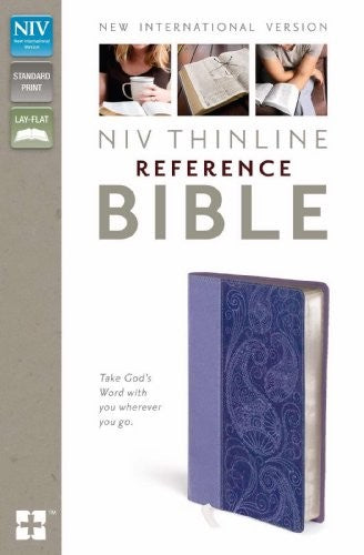 NIV, Thinline Reference Bible, Leathersoft, Purple, Red Letter Edition cover