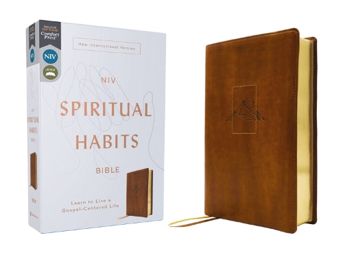 NIV, Spiritual Habits Bible, Leathersoft, Tan, Red Letter, Comfort Pri