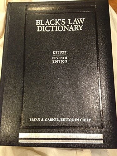 Blacks Law Dictionary Deluxe