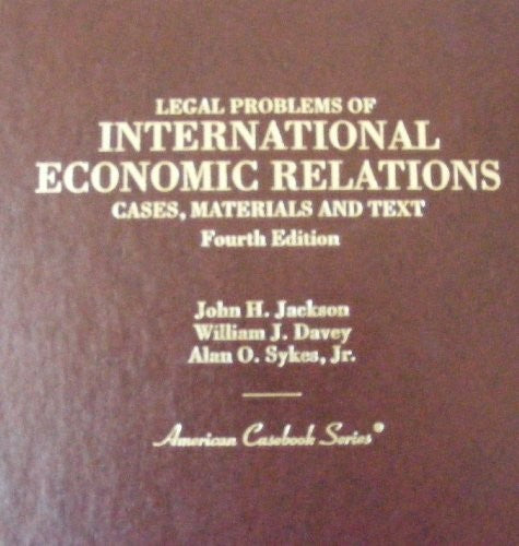 Legal Problems of International Economic Relations