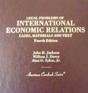 Legal Problems of International Economic Relations