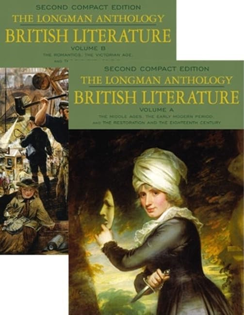 The Longman Anthology of British Literature, Compact Edition, Volumes cover
