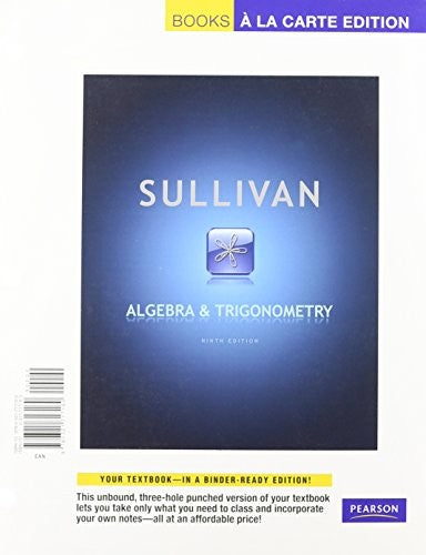 Algebra and Trigonometry, Books a la Carte Edition cover