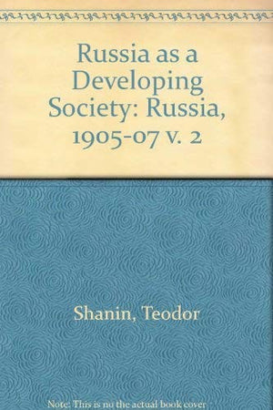 Russia as a Developing Society
