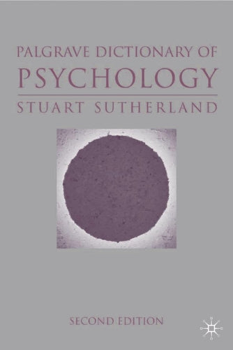 The Macmillan Dictionary of Psychology