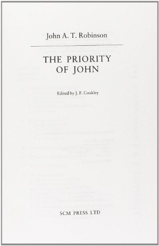 The Priority of John