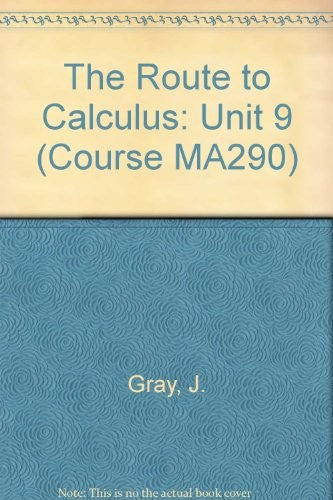 The Route to Calculus